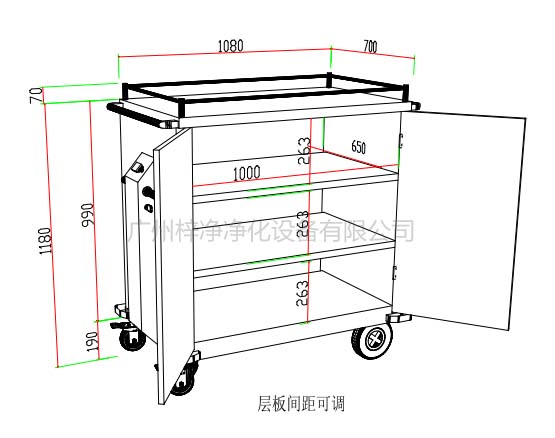 無菌物品運(yùn)送車、回收車、下送車、電動運(yùn)送車、密封車設(shè)計(jì)圖